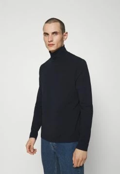 Filippa K TOM ROLLER NECK TEE - Long Sleeved Top - Navy