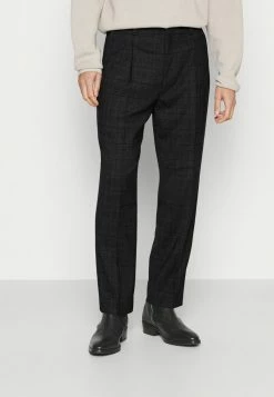 Filippa K SAMSON CHECK TROUSER - Trousers - Dark Grey