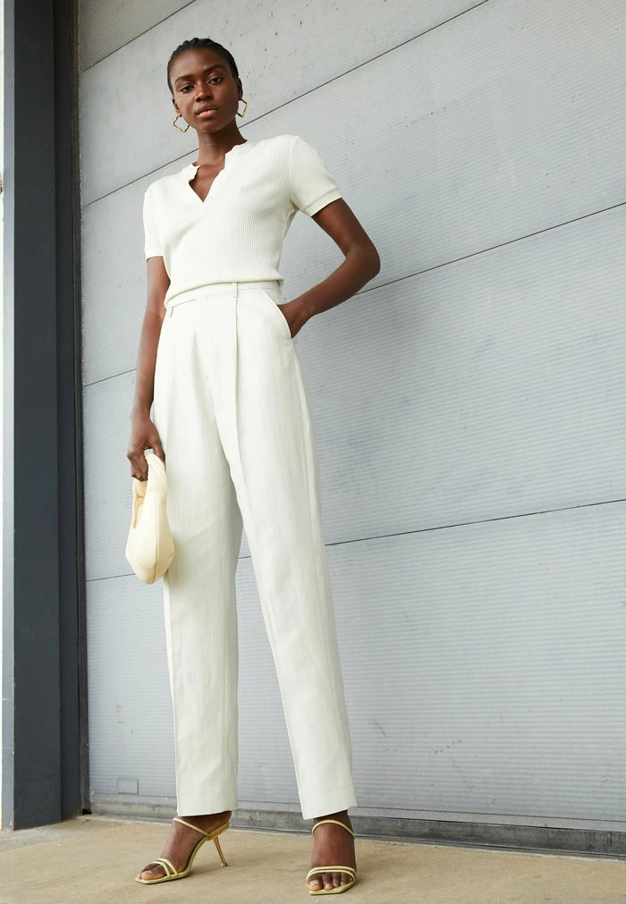 Filippa K JULIE TROUSER - Trousers - Ivory 3 Filippa K JULIE TROUSER - Trousers - Ivory