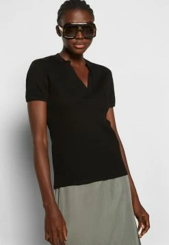 Filippa K POLO TEE - Print T-shirt - Black -Filippa K shop 1e9681b49c2340768e43f12ef49425fc