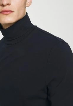 Filippa K TOM ROLLER NECK TEE - Long Sleeved Top - Navy -Filippa K shop 20135fbc09574fbaa1c6d2f7e09d118b