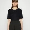Filippa K ELENA TEE - Basic T-shirt - Black -Filippa K shop 228345bc54974ba48e5590c14484af59