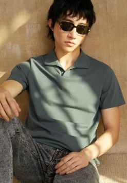 Filippa K Polo Shirt - Dusty Blue -Filippa K shop 25100e9f557f49b2929632e7fd858bb8