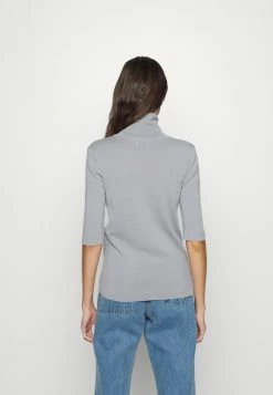 Filippa K ELBOW SLEEVE - Basic T-shirt - Fog Blue -Filippa K shop 35ca1cdc09a748b4b31a22d28042a806