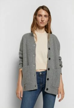 Filippa K MARGAUX CARDIGAN - Cardigan - Mid Grey Melange -Filippa K shop 3b0c0481deb94c79b8beb0dacf05a8ab