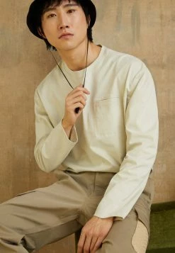 Filippa K M. BRUSHED - Long Sleeved Top - Ivory -Filippa K shop 43c0291636ef4f26952f0f95c6e8939c