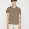 Filippa K TEE - Basic T-shirt - Mole Grey -Filippa K shop 43f12e8d5ac146bd97047bbac3cb2084