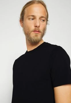 Filippa K TEE - Basic T-shirt - Black -Filippa K shop 4999239c311b461cba75f3c3692109f0