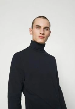 Filippa K TOM ROLLER NECK TEE - Long Sleeved Top - Navy -Filippa K shop 4f15377078ae4f2aae9495a9a1047f02
