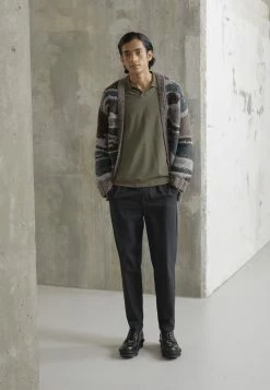 Filippa K LONG SLEEVE - Polo Shirt - Dark Olive