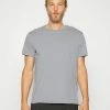 Filippa K ROLL NECK TEE - Basic T-shirt - Fog Blue -Filippa K shop 5cd52e4b586249d8b7c826c6255700be