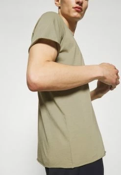 Filippa K ROLL NECK TEE - Basic T-shirt - Sage Green -Filippa K shop 65dc894df1524f4db0d6bc8a5e0bb68f