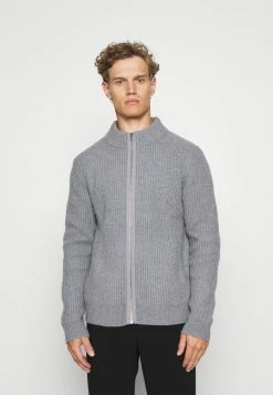 Filippa K ASHER ZIP - Cardigan - Mid Grey