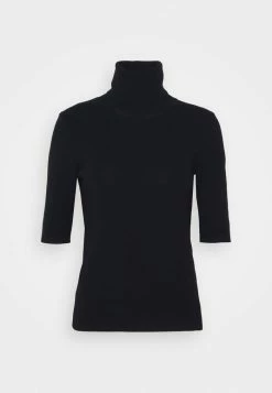 Filippa K ELBOW SLEEVE - Basic T-shirt - Black -Filippa K shop 76e2ac7af9aa4efeaeb812bfc44955d1