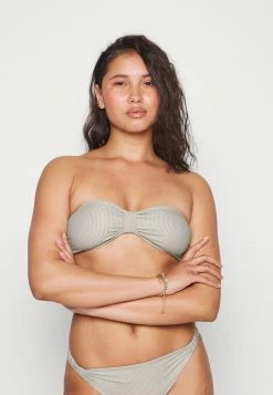 Filippa K PRINTED BANDEAU - Bikini Top - Beige