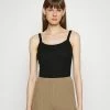 Filippa K FINE SINGLET - Top - Black -Filippa K shop 83d43f21d7cd4b8ba558f5521fda100d