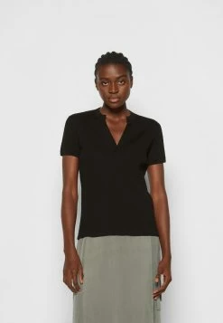 Filippa K POLO TEE - Print T-shirt - Black -Filippa K shop 87c701483abd4307983cbc2d5c3781ec