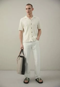 Filippa K BRUNO TEXTURED - Trousers - Ivory