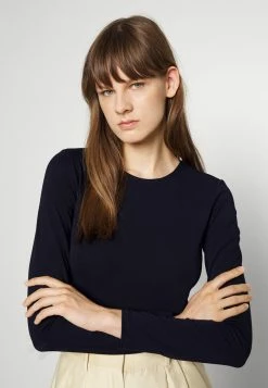 Filippa K LONG SLEEVE - Long Sleeved Top - Navy -Filippa K shop 909eb65d3a414819bdfbc067c6ba979b