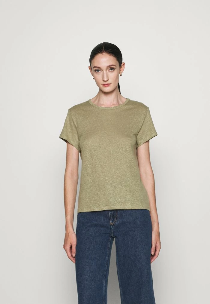 Filippa K HAZEL TEE - Basic T-shirt - Sage Green 3 Filippa K HAZEL TEE - Basic T-shirt - Sage Green
