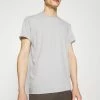 Filippa K ROLL NECK TEE - Basic T-shirt - Sterling -Filippa K shop 96dbd4edc2fd4f70b37d931da7bd3c97