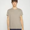 Filippa K ROLL NECK TEE - Basic T-shirt - Oyster Gre -Filippa K shop 9993f0aff93a491c96e150fda94c3e93