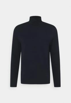 Filippa K TOM ROLLER NECK TEE - Long Sleeved Top - Navy -Filippa K shop 9b6e9421f4b14eefaf0aa7656ab200af