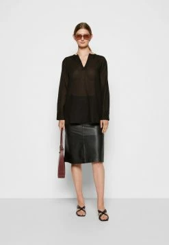 Filippa K LILJA BLOUSE - Tunic - Black -Filippa K shop 9faa8786ecb44ba2a0688b6a8d47e932