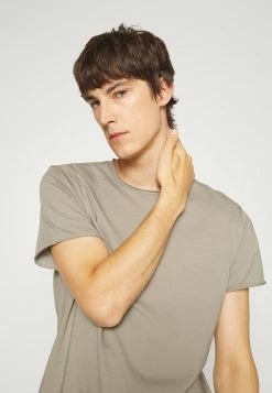 Filippa K ROLL NECK TEE - Basic T-shirt - Oyster Gre -Filippa K shop bca020f2f79340f2b2f0ffa2ada2bbc2