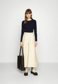 Filippa K LONG SLEEVE - Long Sleeved Top - Navy -Filippa K shop bdd695af701a49b3912f49ed18432a68