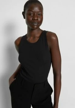 Filippa K FINE TANK - Top - Black -Filippa K shop d93be83275e94ec5972668bcf5a7c22b