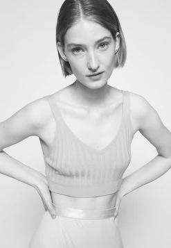 Filippa K Top - Grey Beige -Filippa K shop dd75dbdf42da4ebaab80c507b243d0df