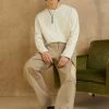 Filippa K M. BRUSHED - Long Sleeved Top - Ivory -Filippa K shop e1838ca99f3144a5953253e3b23b48f2
