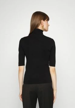 Filippa K ELBOW SLEEVE - Basic T-shirt - Black -Filippa K shop e822e631ffd14164804e0cc9e49bfaac