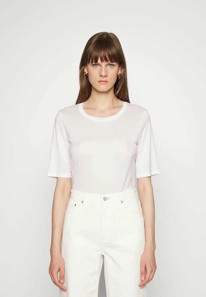 Filippa K ELENA TEE - Basic T-shirt - White 3 Filippa K ELENA TEE - Basic T-shirt - White