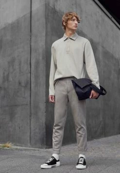 Filippa K TERRY TROUSER - Trousers - Light Taupe